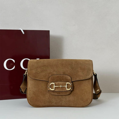 Gucci Horsebit 1955 Aura small shoulder bag(HIGH-END GRADE)