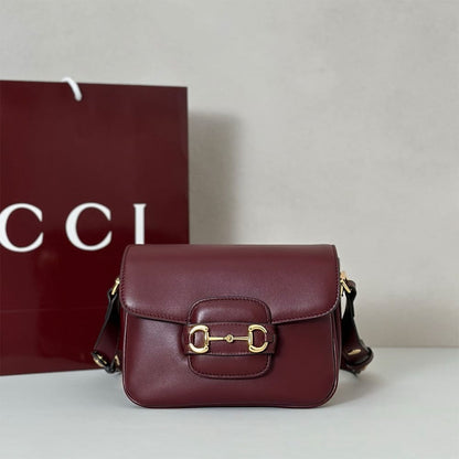 Gucci Horsebit 1955 Aura mini shoulder bag(HIGH-END GRADE)