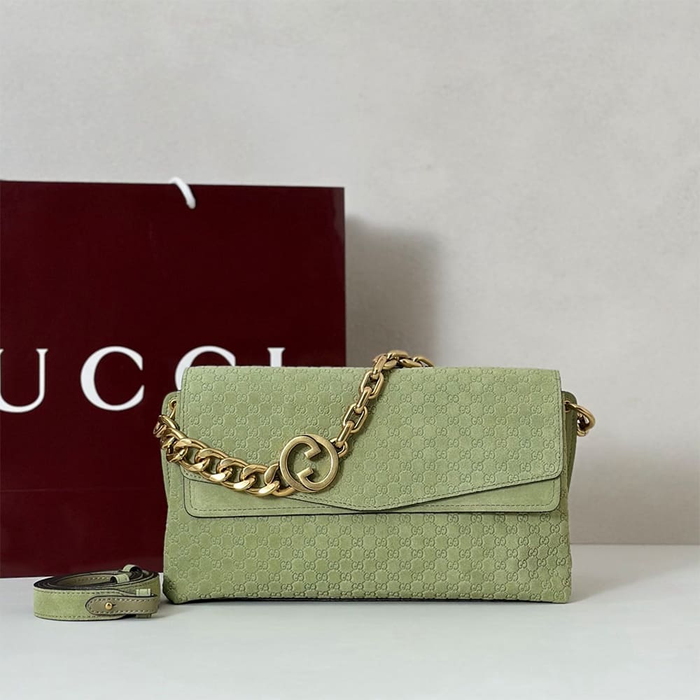 Gucci Medium shoulder bag with chain(HIGH-END GRADE)
