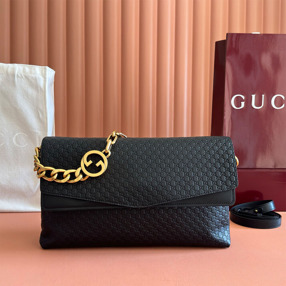 Gucci Large shoulder bag with chain(HIGH-END GRADE)