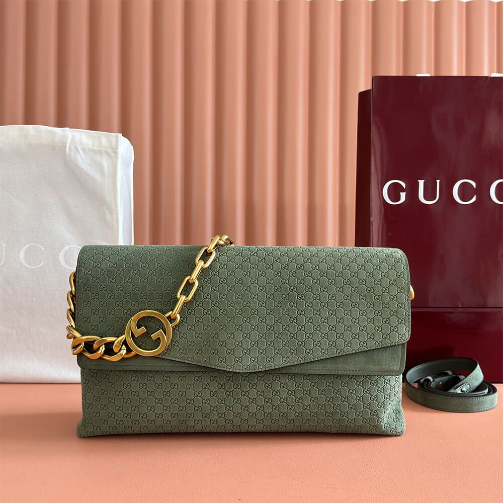 Gucci Large shoulder bag with chain(HIGH-END GRADE)