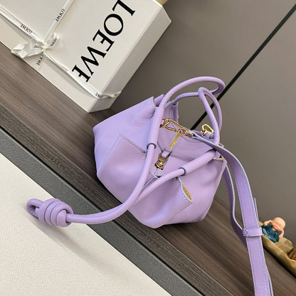 Loewe Small Paseo bag in shiny nappa calfskin(high-end grade)