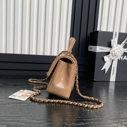 CHANEL Mini Classic Handbag With Top Handle