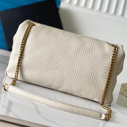 YSL Calypso large in grained lambskin