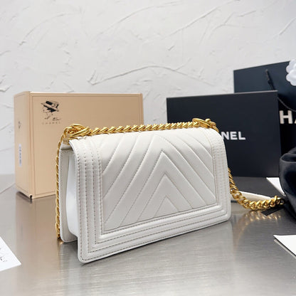 Chevron Boy Chanel Handbag