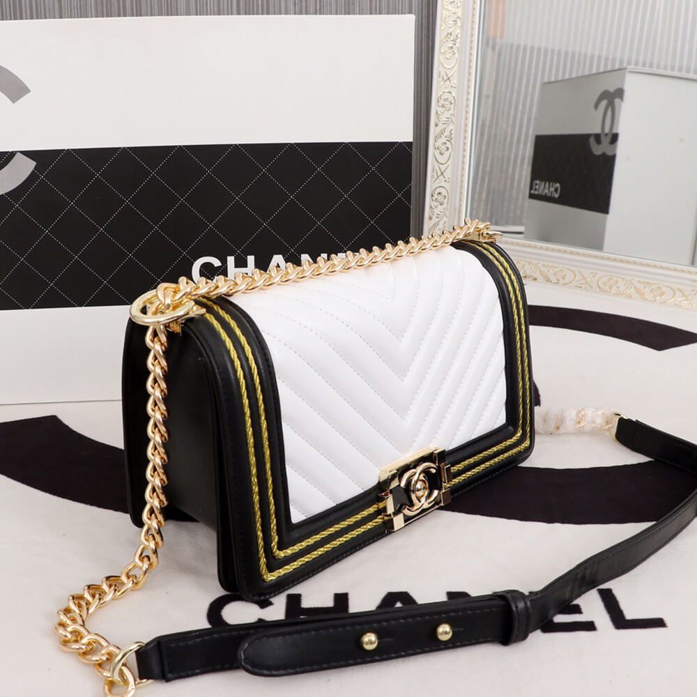 Chevron Boy Chanel Handbag