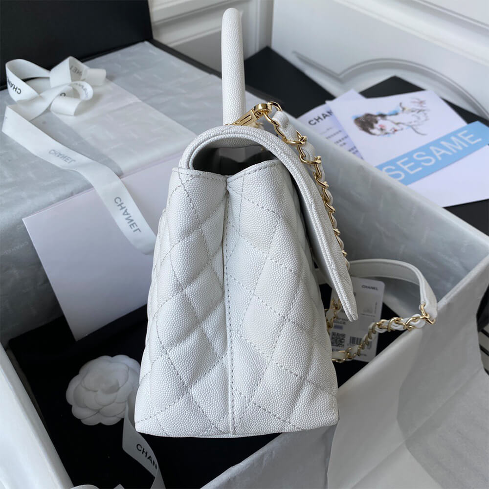 CHANEL Large Flap Bag With Top Handle(high-end grade)