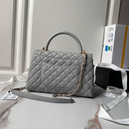 CHANEL Large Flap Bag With Top Handle(high-end grade)