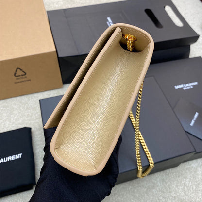YSL kate medium in grain de poudre embossed leather