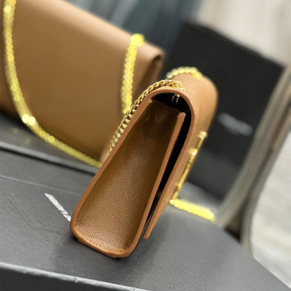 YSL kate medium in grain de poudre embossed leather