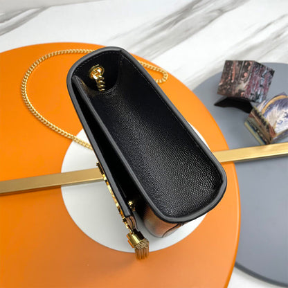 YSL kate medium tassel in grain de poudre embossed leather