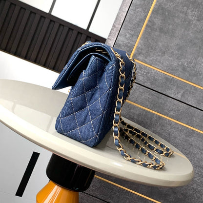 CHANEL Suede Classic Double Flap Handbag(HIGH-END GRADE)