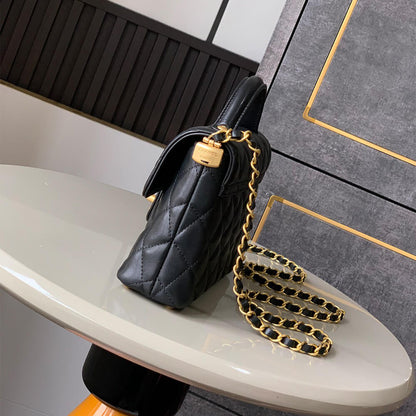CHANEL Small Flap Bag with Top Handle(HIGH-END GRADE)