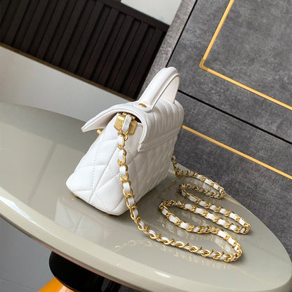 CHANEL Mini Flap Bag with Top Handle(HIGH-END GRADE)