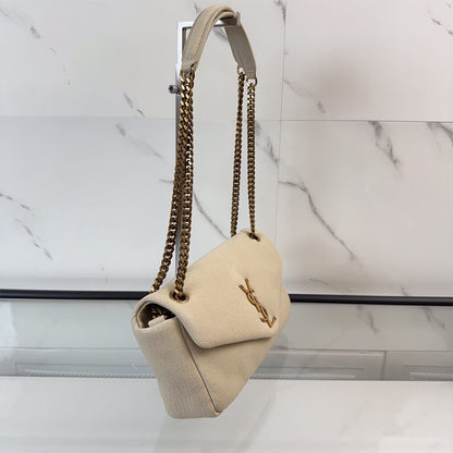 YSL calypso medium in grained lambskin