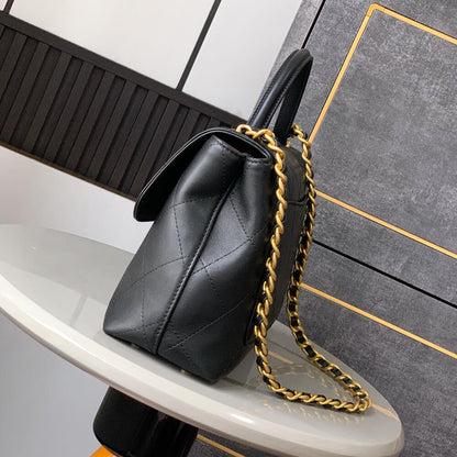Chanel Large Flap Bag With Top Handle(HIGH-END GRADE)