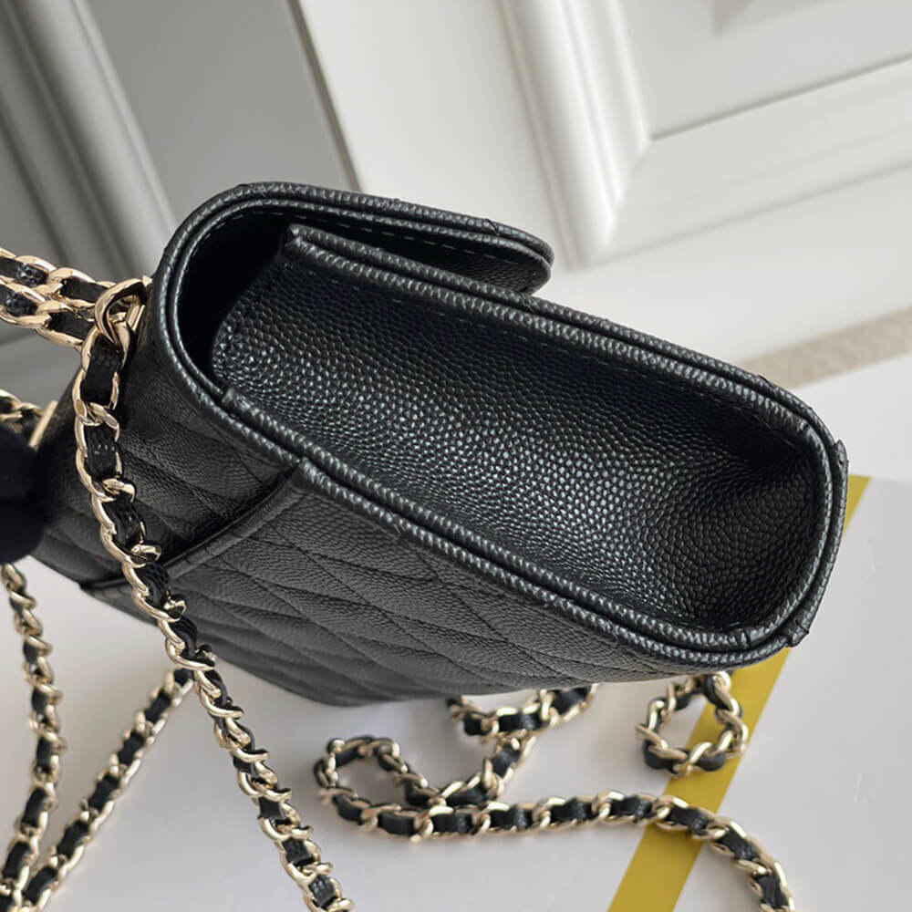 Chanel Flap Phone Holder with Chain(HIGH-END GRADE)