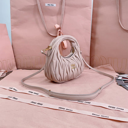 Mini Wander matelass?? nappa leather hobo bag(high-end grade)