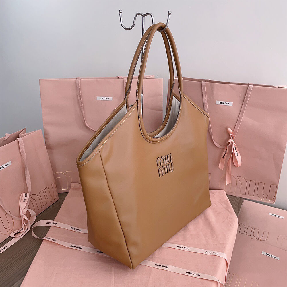 MIUMIU LARGE IVY LEATHER BAG(HIGH-END GRADE)