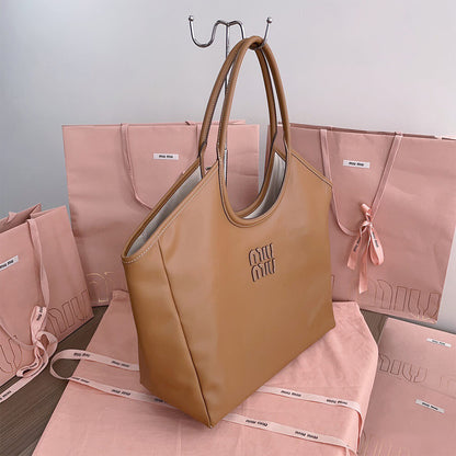 MIUMIU LARGE IVY LEATHER BAG(HIGH-END GRADE)