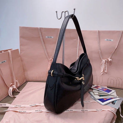 MIUMIU Medium Aventure nappa leather bag(HIGH-END GRADE)