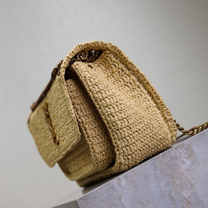 YSL NIKI medium in raffia(HIGH-END GRADE)
