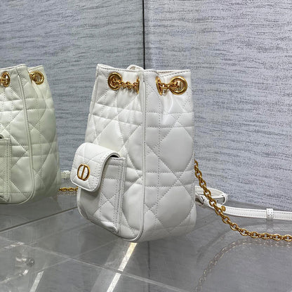 Dior Small Dior Caro Multicarry Backpack with Chain(HIGH-END GRADE)