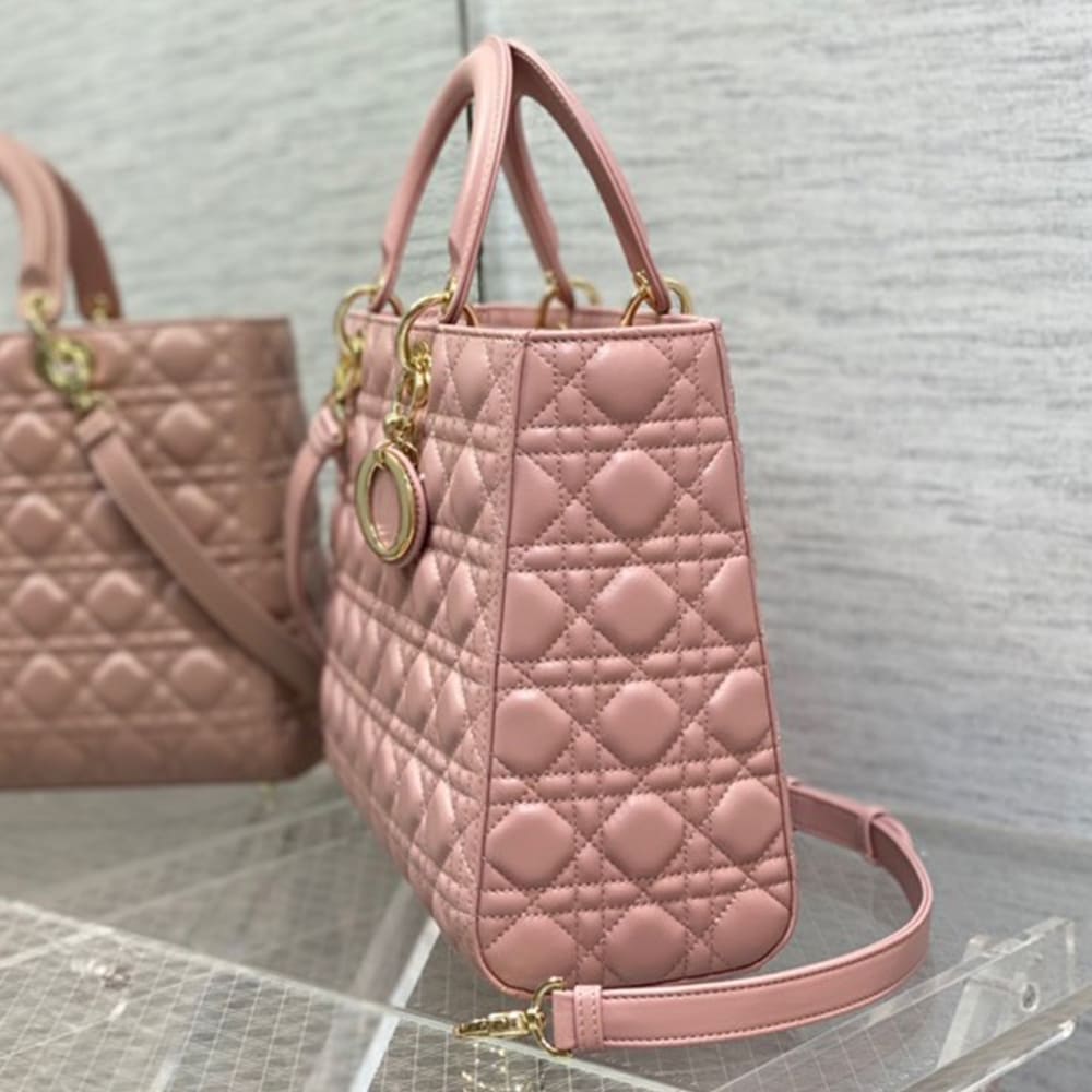Dior Large Lady Dior Bag(HIGH-END GRADE)
