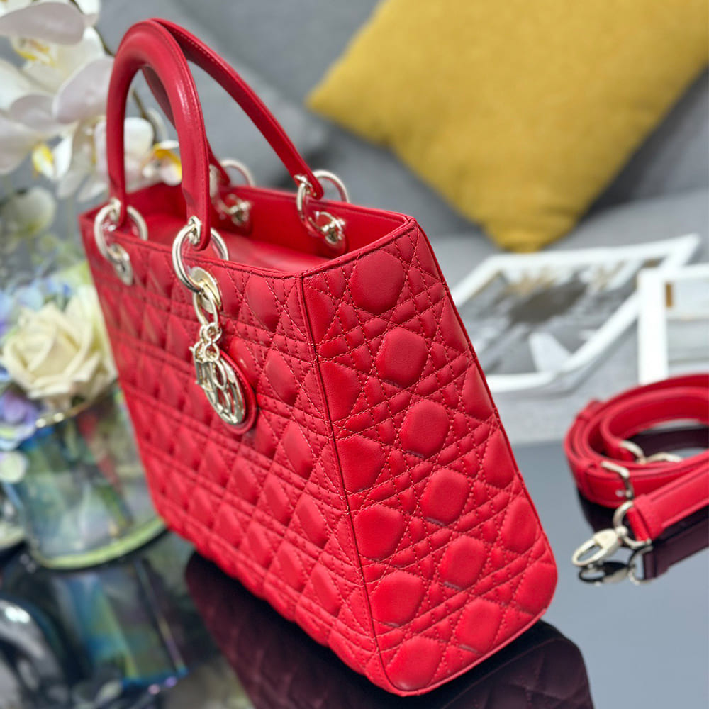 Dior Large Lady Dior Bag(HIGH-END GRADE)