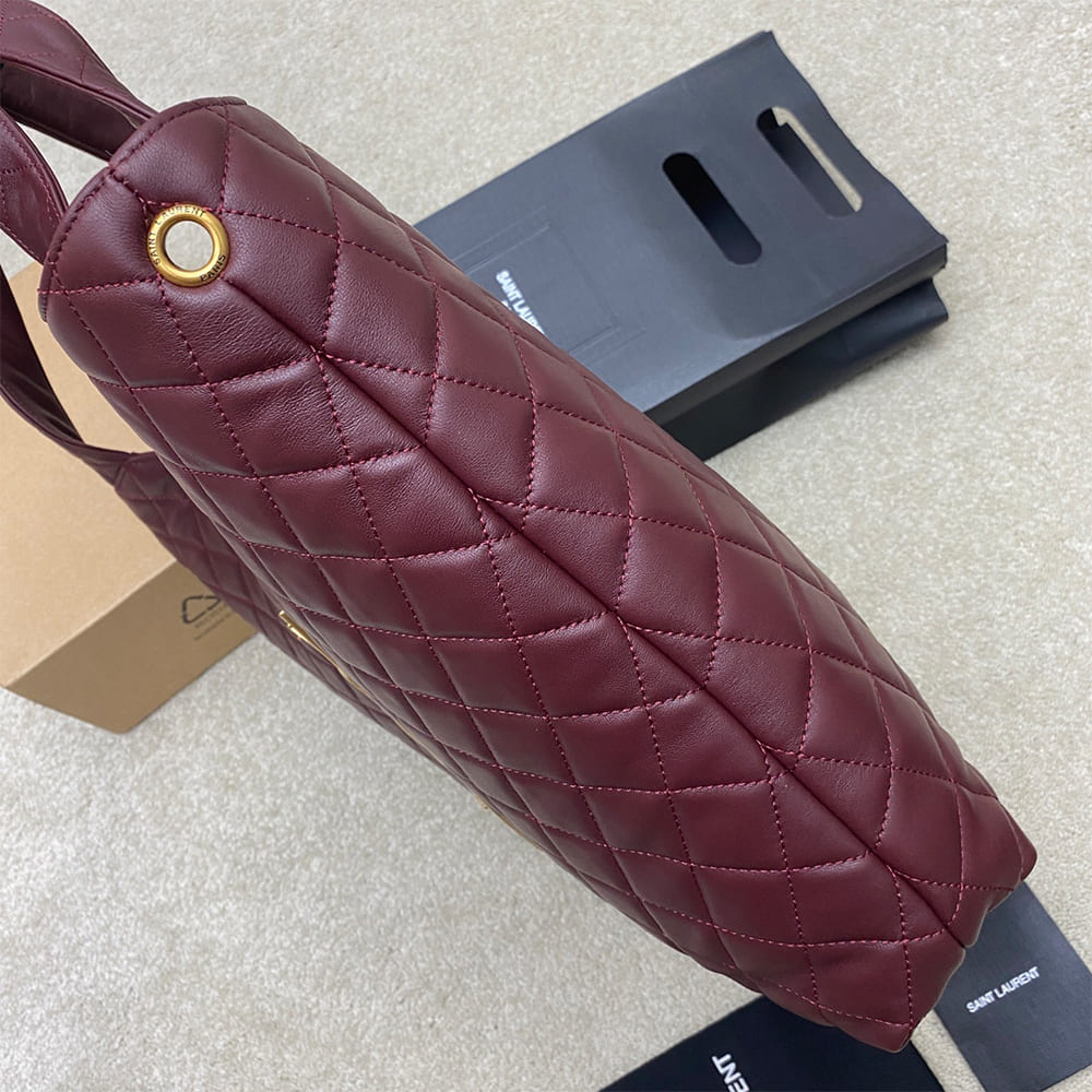 YSL ICARE MAXI SHOPPING BAG IN QUILTED LAMBSKIN(HIGH-END GRADE)