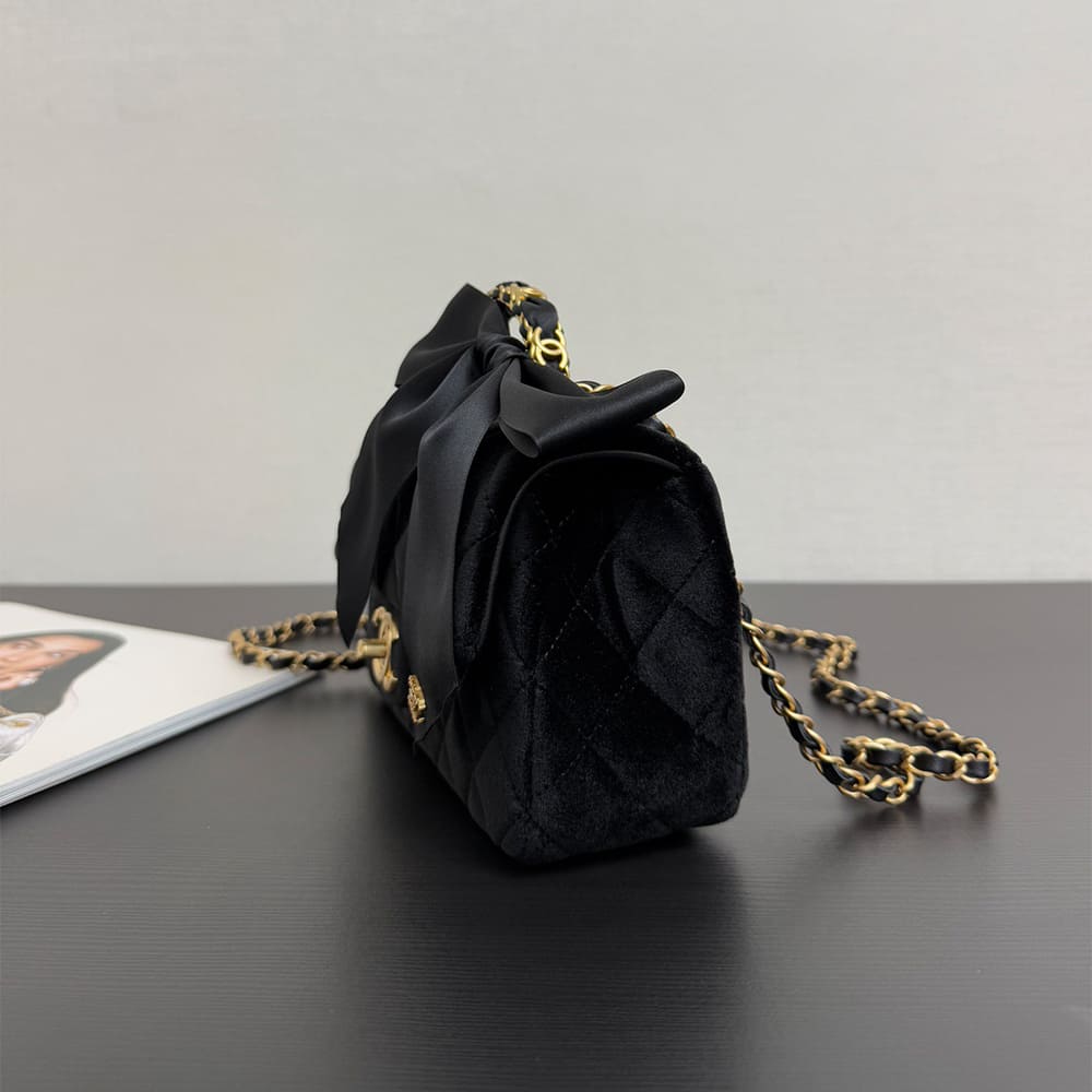 Chanel MINI FLAP BAG WITH TOP HANDLE(HIGH-END GRADE)