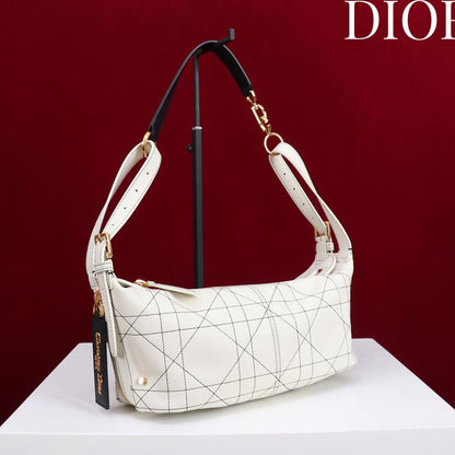 Dior Small D-Journey Bag in Two-Tone Calfskin(HIGH-END GRADE)