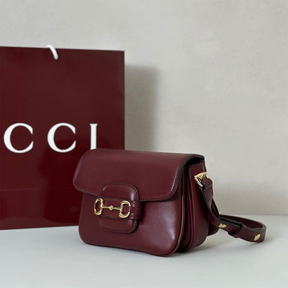 Gucci Horsebit 1955 Aura mini shoulder bag(HIGH-END GRADE)