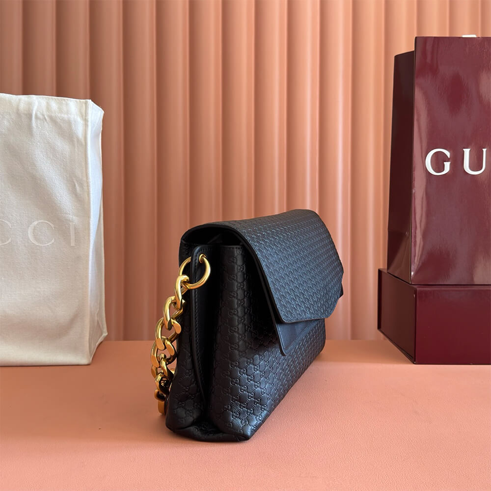 Gucci Large shoulder bag with chain(HIGH-END GRADE)