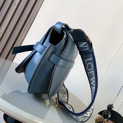 Loewe Small Gate bag in soft calfskin and jacquard