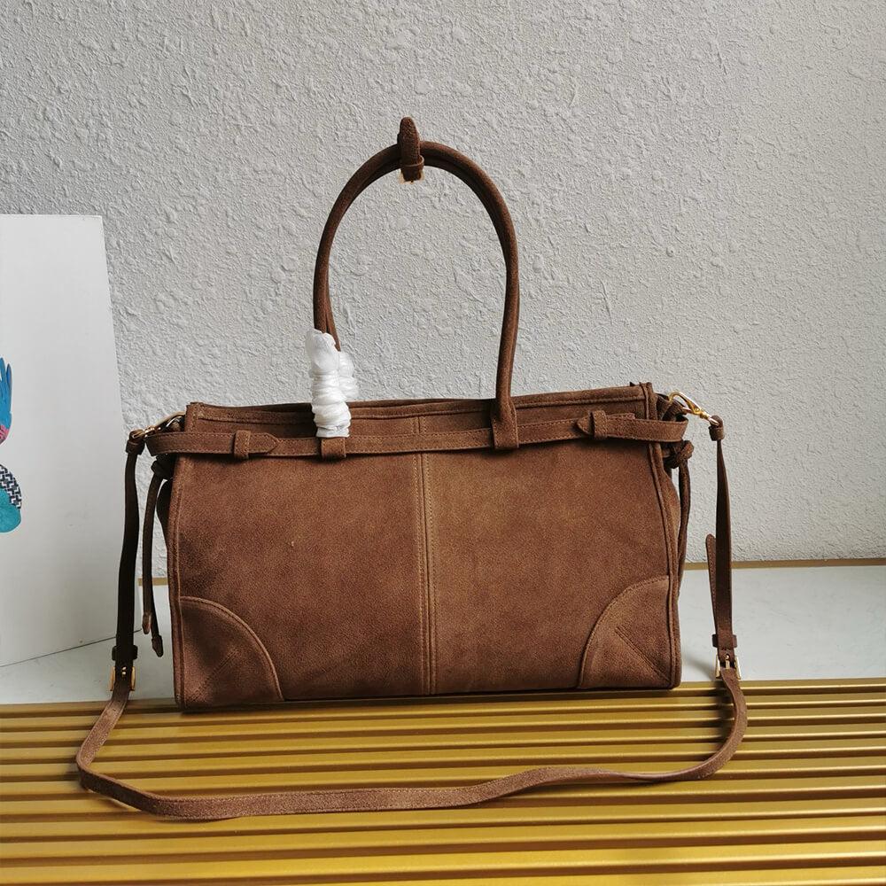 Prada Large leather handbag(high-end grade)