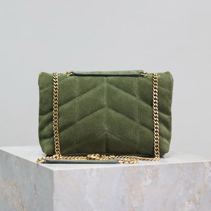 YSL Toy Puffer in suede