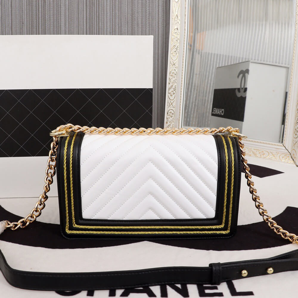 Chevron Boy Chanel Handbag