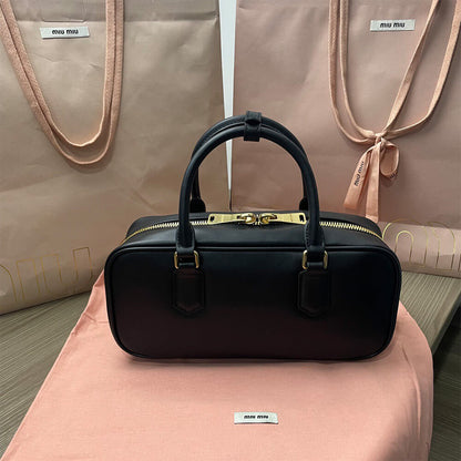 MIUMIU Large Arcadie Leather Bag(HIGH-END GRADE)