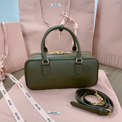 MIUMIU Large Arcadie Leather Bag(HIGH-END GRADE)
