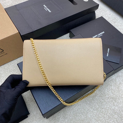 YSL kate medium in grain de poudre embossed leather