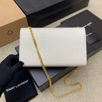 YSL kate medium in grain de poudre embossed leather