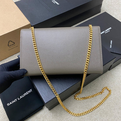 YSL kate medium in grain de poudre embossed leather