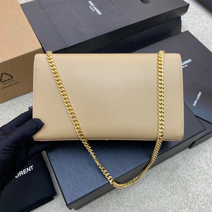 YSL kate medium tassel in grain de poudre embossed leather