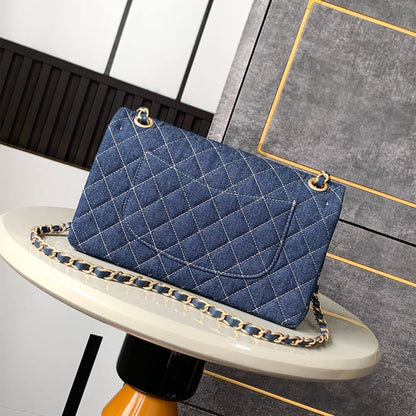 CHANEL Suede Classic Double Flap Handbag(HIGH-END GRADE)