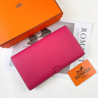 HERMES New H Passant Toutenmain wallet(HIGH-END GRADE)