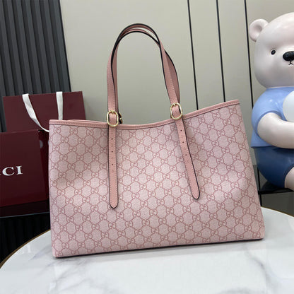 GG Emblem large tote bag