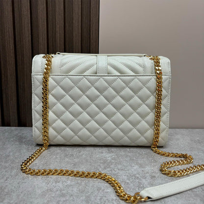 YSL envelope medium in grained leather