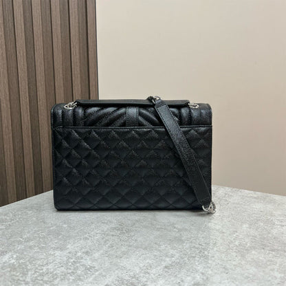 YSL envelope medium in grained leather