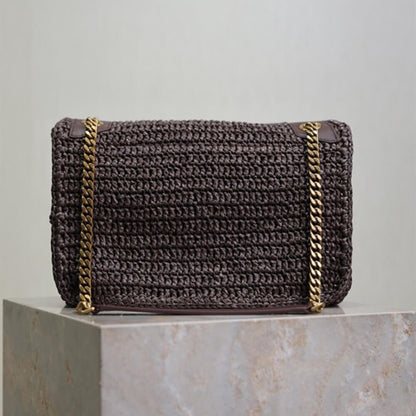 YSL NIKI medium in raffia(HIGH-END GRADE)